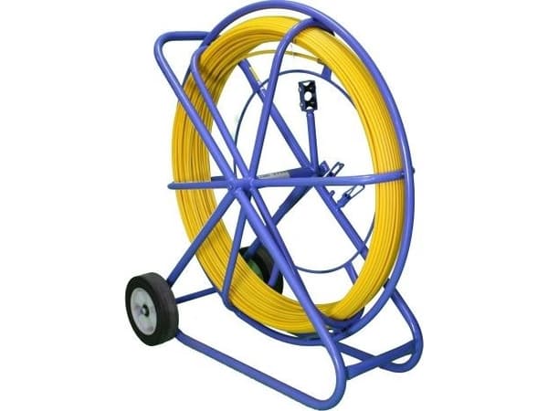 Extralink EX.13933, Blå, Gult, Fiberglass, 1,1 cm, 300 m, 1 hjul, Polyester