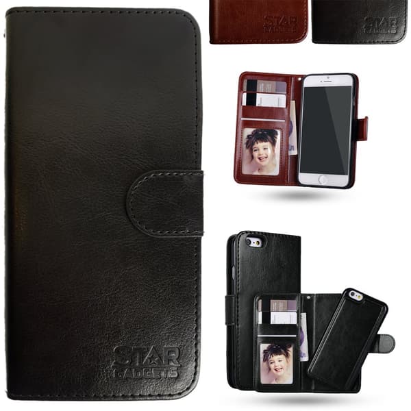 iPhone 7/8/SE (2020 & 2022) - Læder cover / Beskyttelse Black