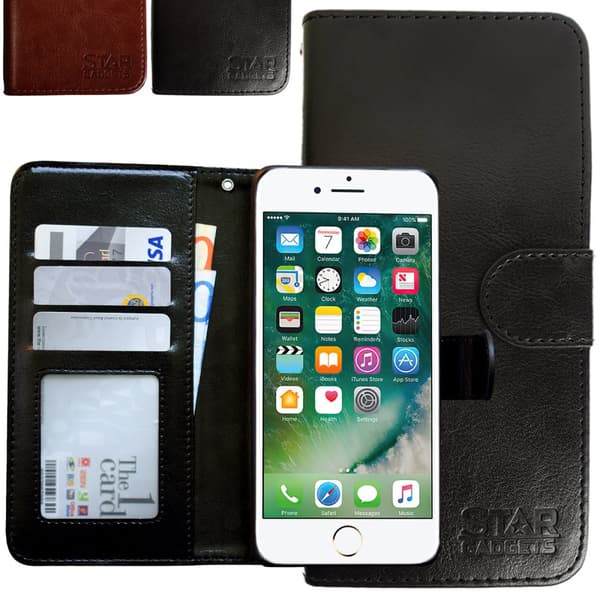 iPhone 7/8/SE (2020 & 2022) - Läderfodral / Skydd Brown
