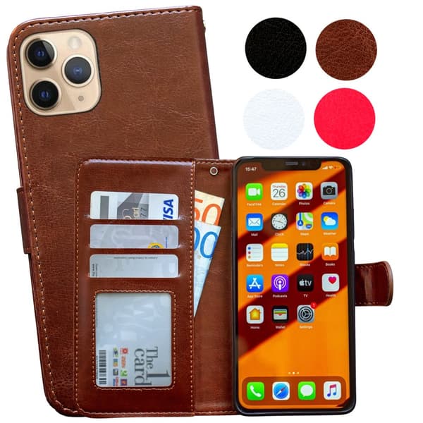 Smooth Leather Case for iPhone 11 Pro with Leather Case Pink