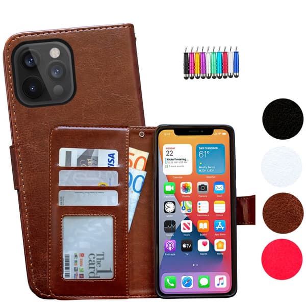 iPhone 12 Pro Max - Læder cover / Beskyttelse