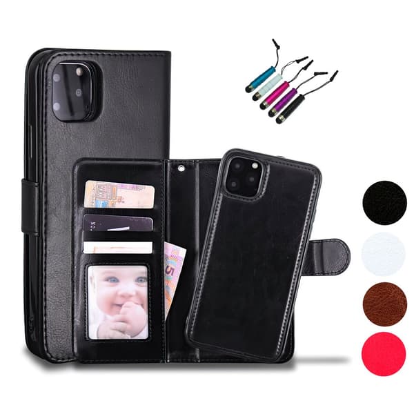 iPhone 11 Pro - Læder cover / Beskyttelse White