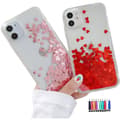 Miniatyrbild 11 av 11: iPhone 12 - Flytande Glitter 3D Bling Skal Case