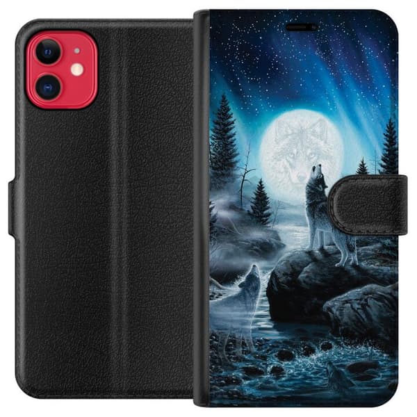 Apple iPhone 11 Plånboksfodral Wolf / Varg