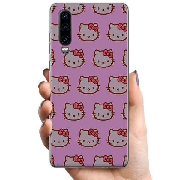 Huawei P30 TPU Mobildeksel Hello Kitty