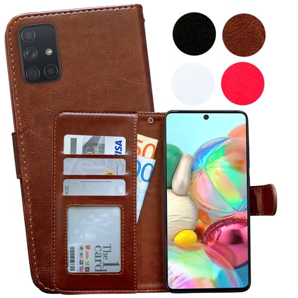 Beskyt din Samsung A71 - Læder Etui!