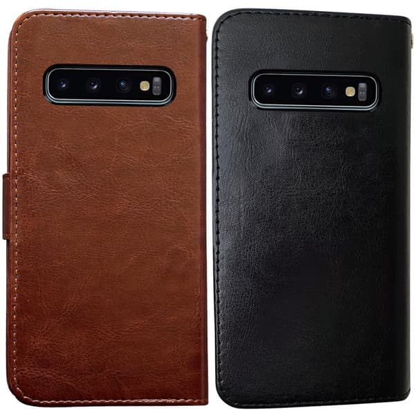 Samsung Galaxy S10 - Læder cover / Beskyttelse