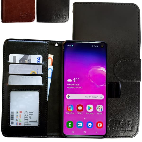 Samsung Galaxy S10 - Læder cover / Beskyttelse