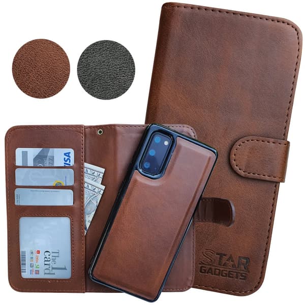 Samsung Galaxy S20 - Læder cover / Beskyttelse Brown