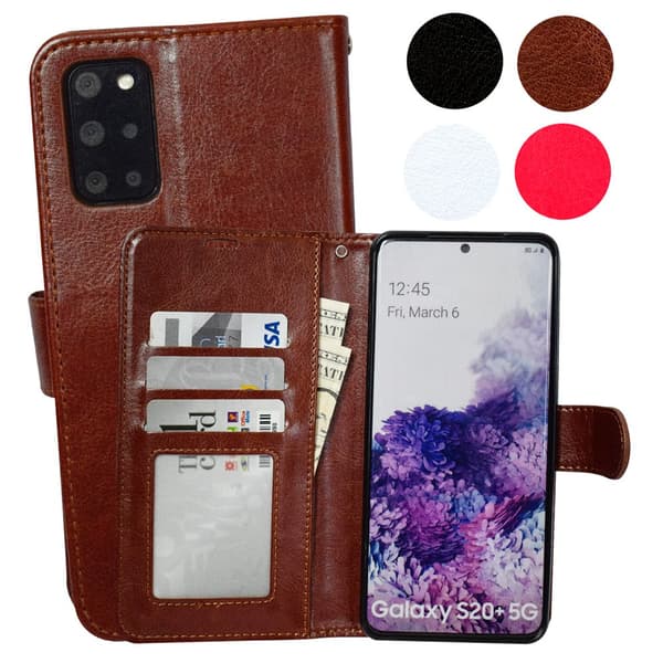 Protect your Galaxy S20 Plus with Leather Case White