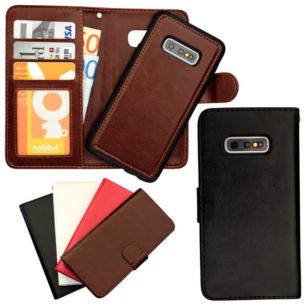 Samsung Galaxy S10e - PU Leather Wallet Case Brown
