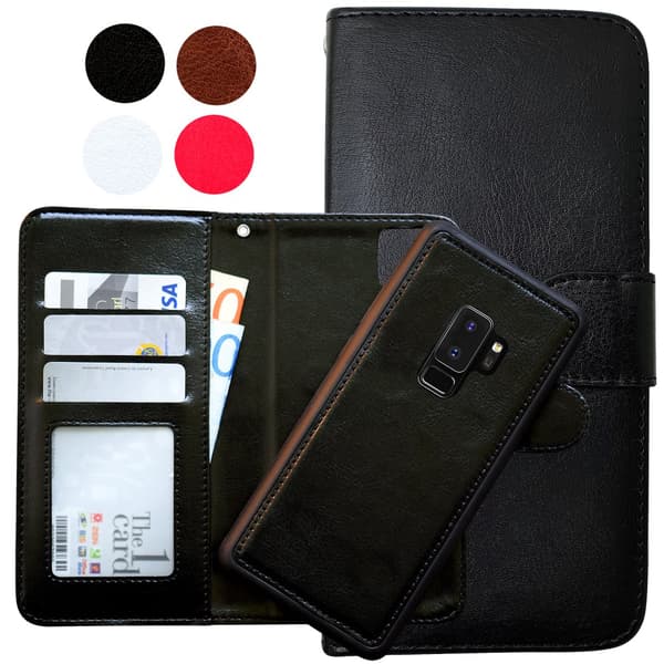 Leather Wallet for Galaxy S9 Plus - Leather & Magnetic!