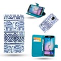 Pikkukuva 1 / 3: Leather Wallet for Samsung Galaxy S6 Edge - Elephants