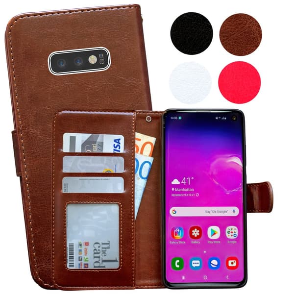 Samsung Galaxy S10e - Läderfodral / Skydd