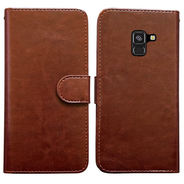 Samsung Galaxy A8 2018 - Læder cover / Beskyttelse