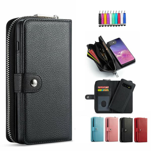 Samsung Galaxy S10 - Läderfodral / Skydd Black