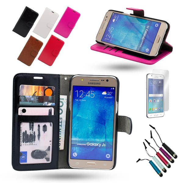 3-in-1 Leather Wallet Case for Samsung J5 2016