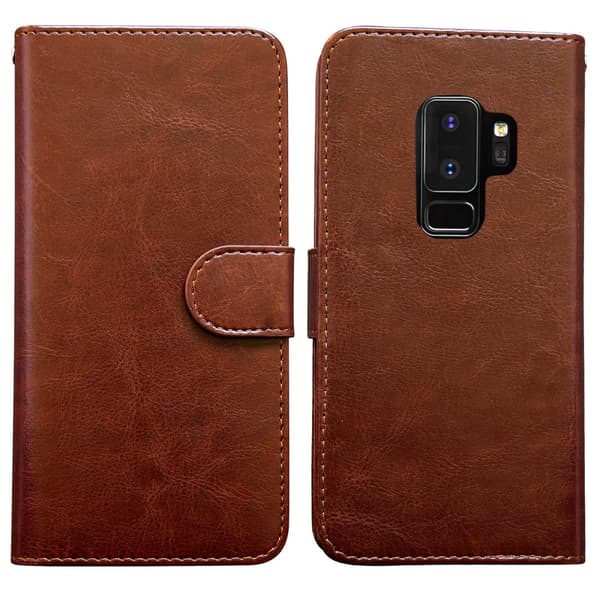 Smooth Leather Case for Samsung Galaxy S9 Plus