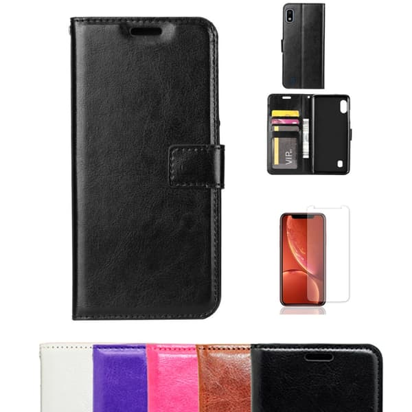 Beskyt din Samsung A10 med Læder Etui Pink