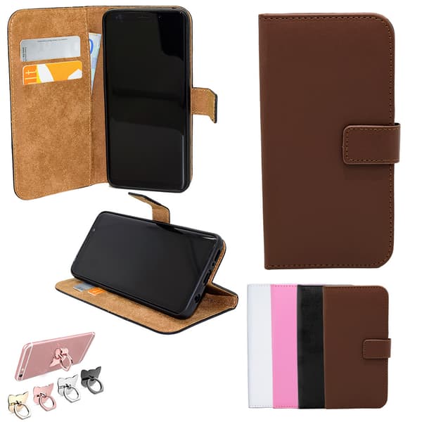 Samsung Galaxy J6 - PU Leather Wallet Case Black