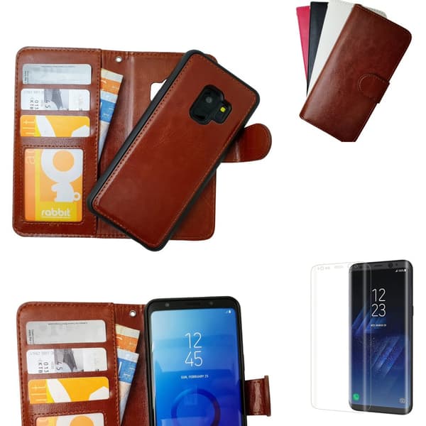 Smooth Leather Case for Galaxy S9 - Leather & Magnetic