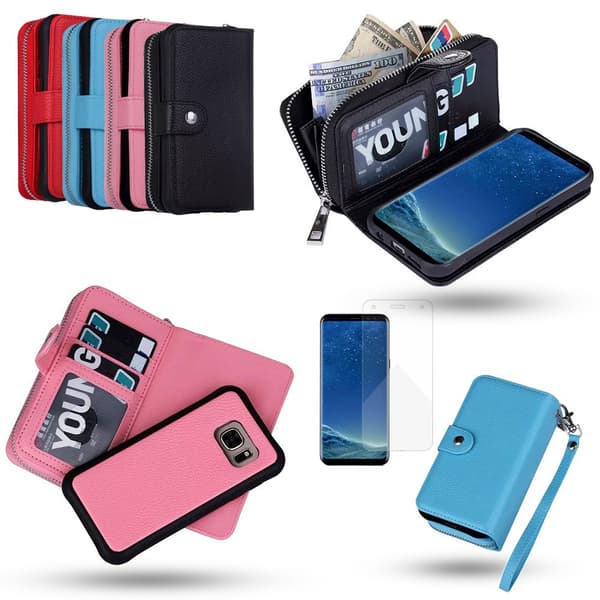 Protect your S8 Plus - Leather Cases! Blue