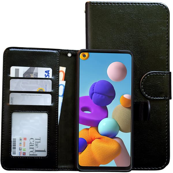 Samsung Galaxy A21s - Læder cover / Beskyttelse