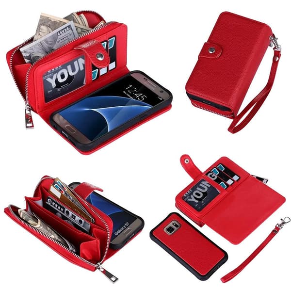 Protect your Galaxy S7 - Leather Cases & Magnetic Cases Red