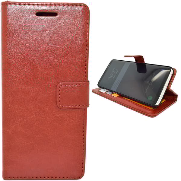 Samsung Galaxy S8 Plus - Leather Case/Wallet + Touch Pen