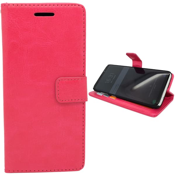Samsung Galaxy S8 Plus - Leather Case/Wallet + Touch Pen
