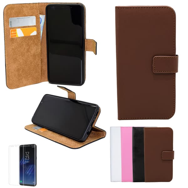 Samsung Galaxy J6 - PU Leather Wallet Case Black