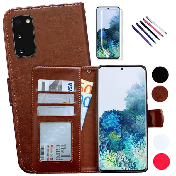 Beskyt din Galaxy S20 med Læder Etui White