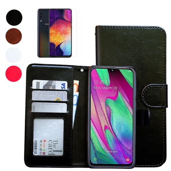 Samsung Galaxy A40 - Läderfodral / Skydd