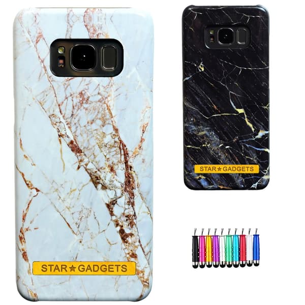 Samsung Galaxy S8 - Skal / Skydd / Marmor Black