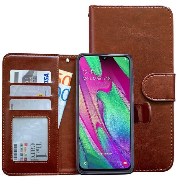 Samsung Galaxy A40 - Läderfodral / Skydd