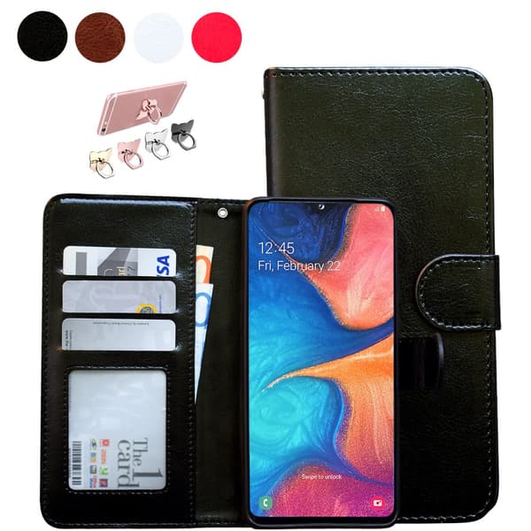 Samsung Galaxy A20e - Læder cover / Beskyttelse