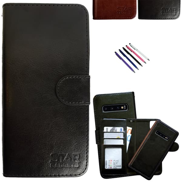 Samsung Galaxy S10 - Læder cover / Beskyttelse Brown