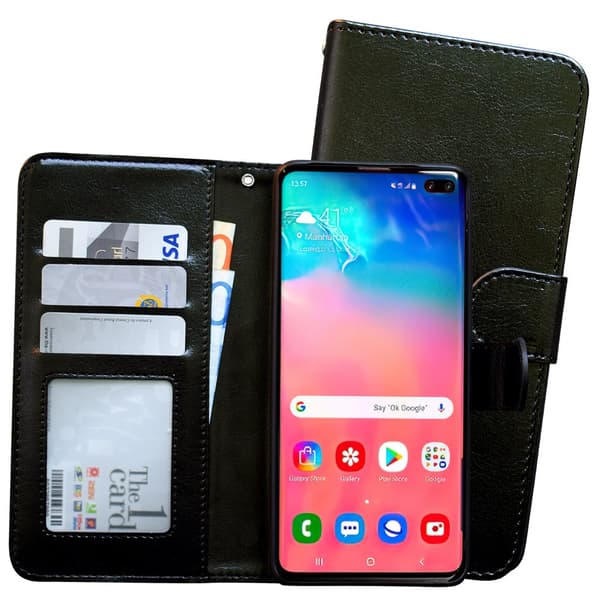 Samsung Galaxy S10 Plus - Nahkakotelo / Suoja
