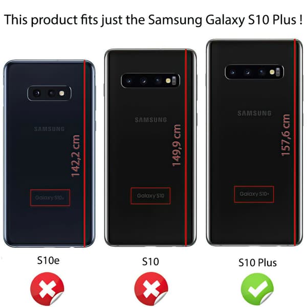 Samsung Galaxy S10 Plus - Nahkakotelo / Suoja