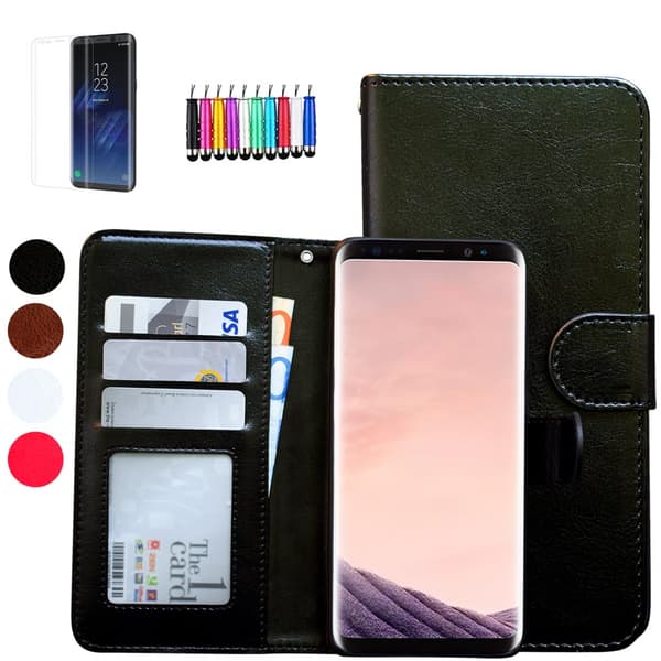 Samsung Galaxy S9 - Nahkakotelo / Suoja Black