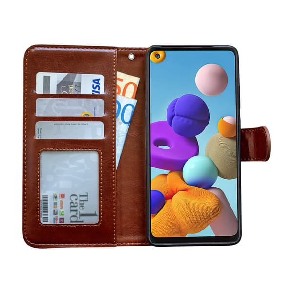 Beskyt din Samsung Galaxy A21s - Læder Etui