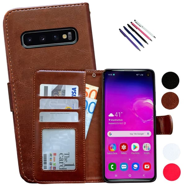 Samsung Galaxy S10 - Læder cover / Beskyttelse