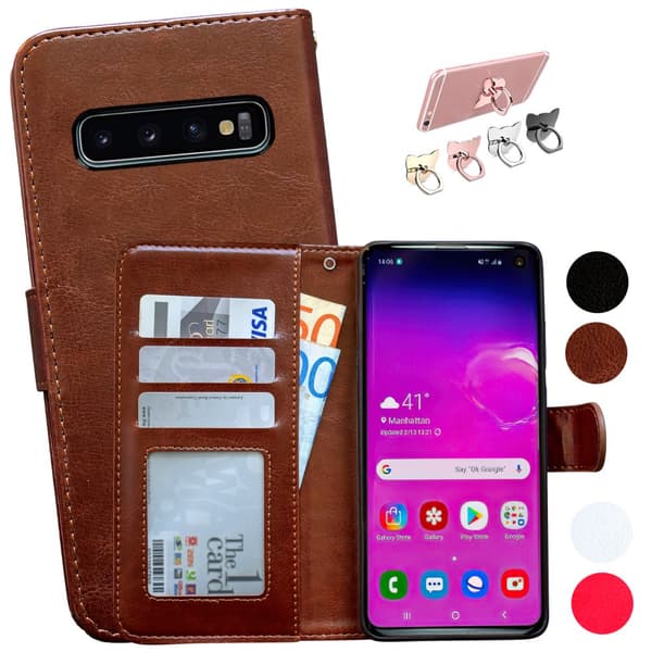 Samsung Galaxy S10 - Læder cover / Beskyttelse