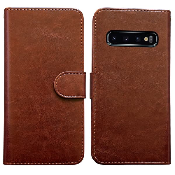 Samsung Galaxy S10 - Læder cover / Beskyttelse