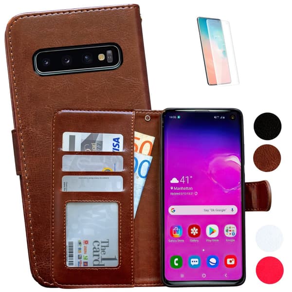 Samsung Galaxy S10 - Læder cover / Beskyttelse