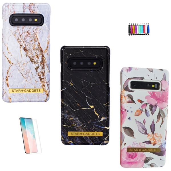 Samsung Galaxy S10 - Cover / Beskyttelse Marble / Rose