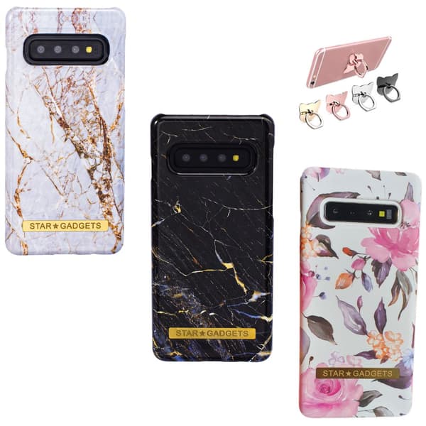 Samsung Galaxy S10 - Kuori / Suoja Marble / Rose