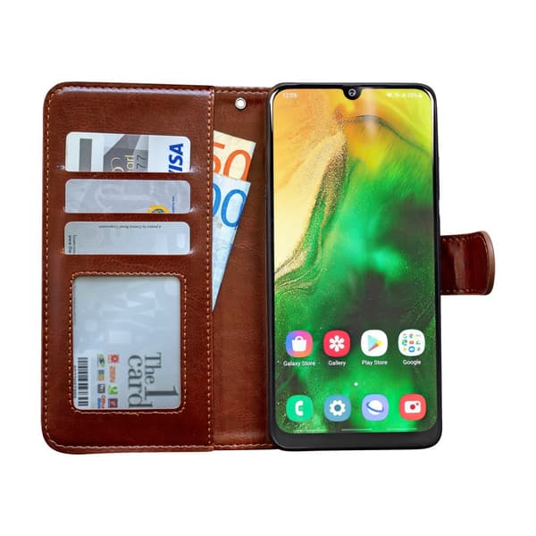 Samsung Galaxy A50 - Läderfodral / Skydd