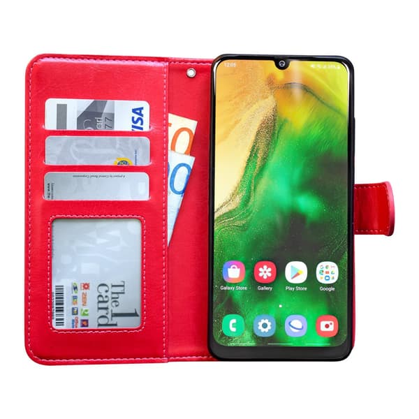 Samsung Galaxy A50 - Läderfodral / Skydd