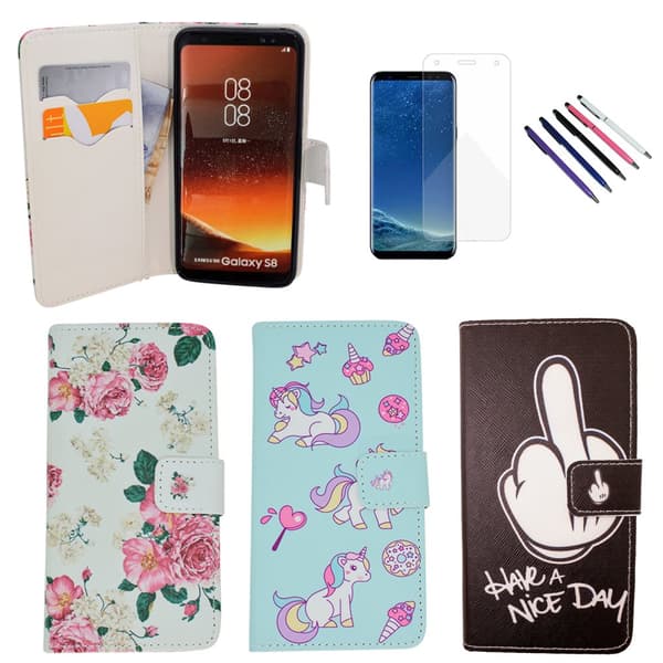 Samsung Galaxy S8 - Læder cover / Beskyttelse Blue